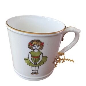 Royal Worcester Hand Painted Monday's Child Sabbath Day Bone China Mug England